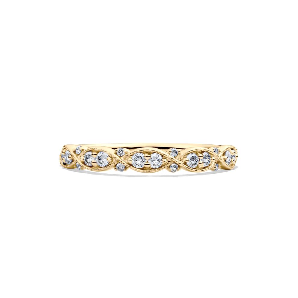 Diamond Anniversary Band in 10K Yellow Gold (1/4 ct. tw.) – Image 1 of 4