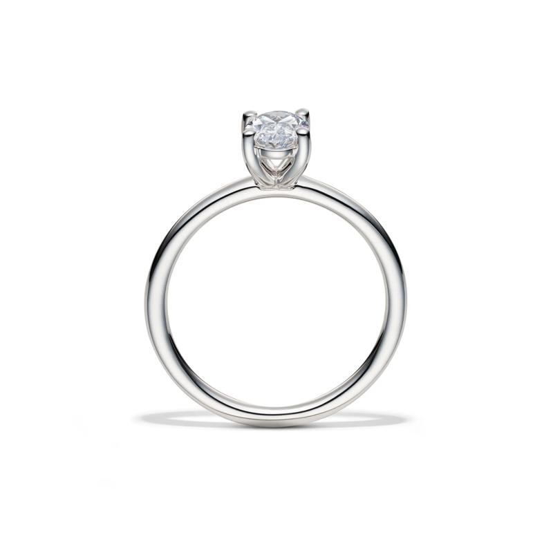 Lab Grown Diamond Oval Solitaire Engagement Ring in 14k White Gold &#40;3/4 ct.&#41; – Image 2 of 4