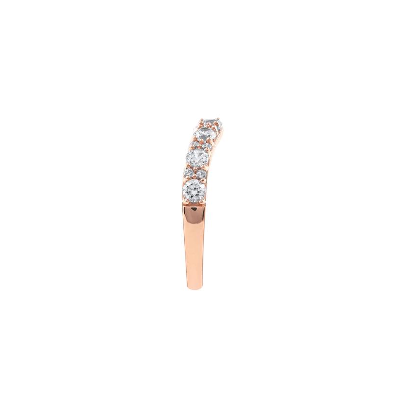 Lab Grown Diamond Contour Band in 14K Rose Gold (3/4 ct. tw.) – Image 3 of 7