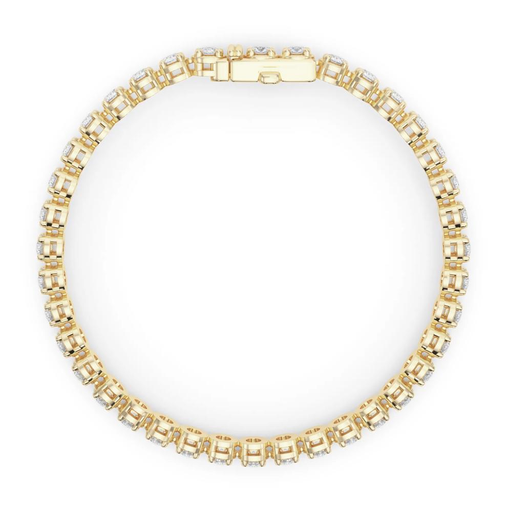 Lab Grown Diamond Tennis Bracelet in 14K Yellow Gold (7 1/5 ct. tw.) – Image 2 of 4