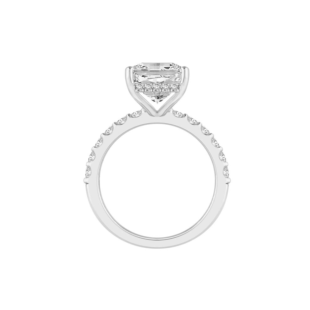Lab Grown Diamond Radiant Brilliant-Cut Engagement Ring in 14K White Gold (7 3/4 ct. tw.) – Image 2 of 4