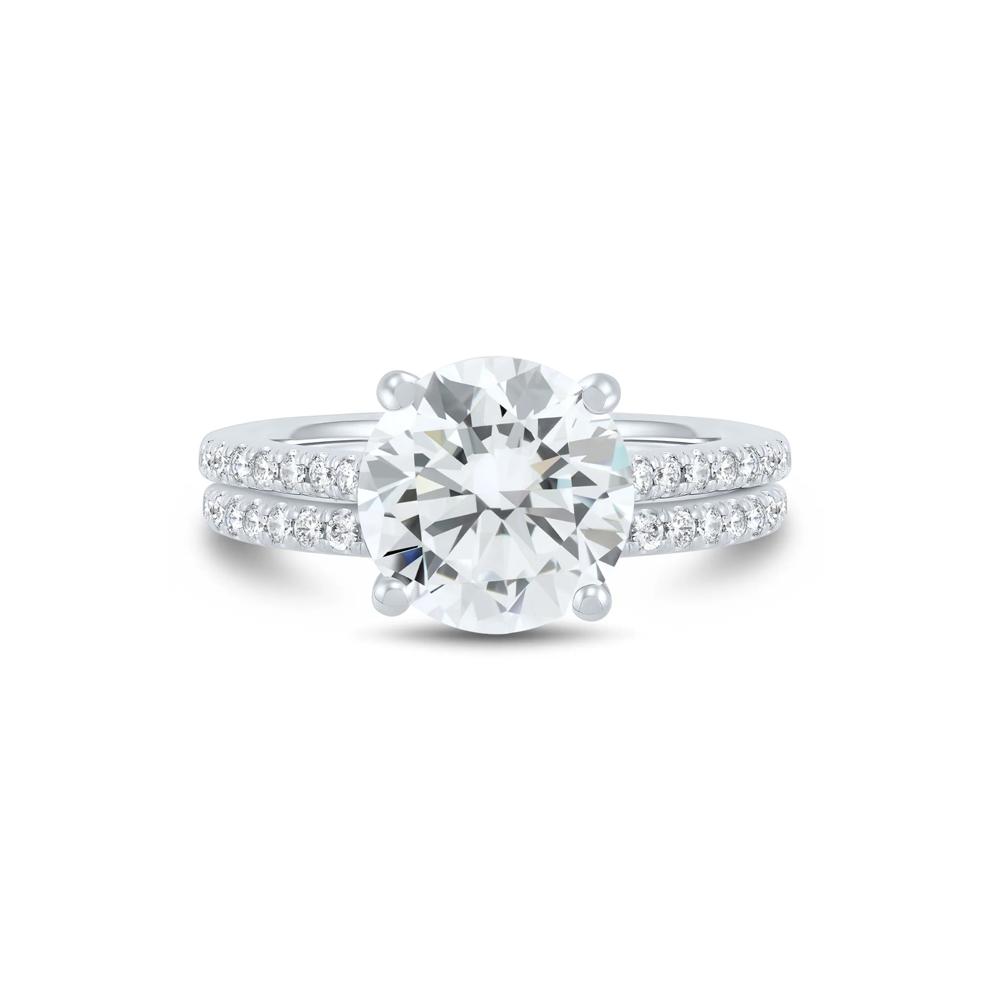 Lab Grown Diamond Engagement Set in 14K White Gold (4 ct. tw.) – Image 1 of 6