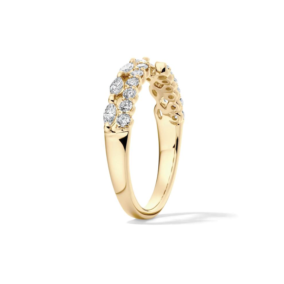 Lab Grown Diamond Open Multi-Row Band in 14K Yellow Gold (1/2 ct. tw.) – Image 3 of 4