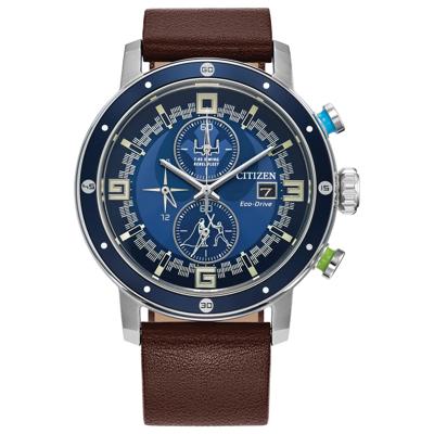 Men's Star Wars Luke Skywalker Watch in Brown Leather and Stainless Steel, 44MM