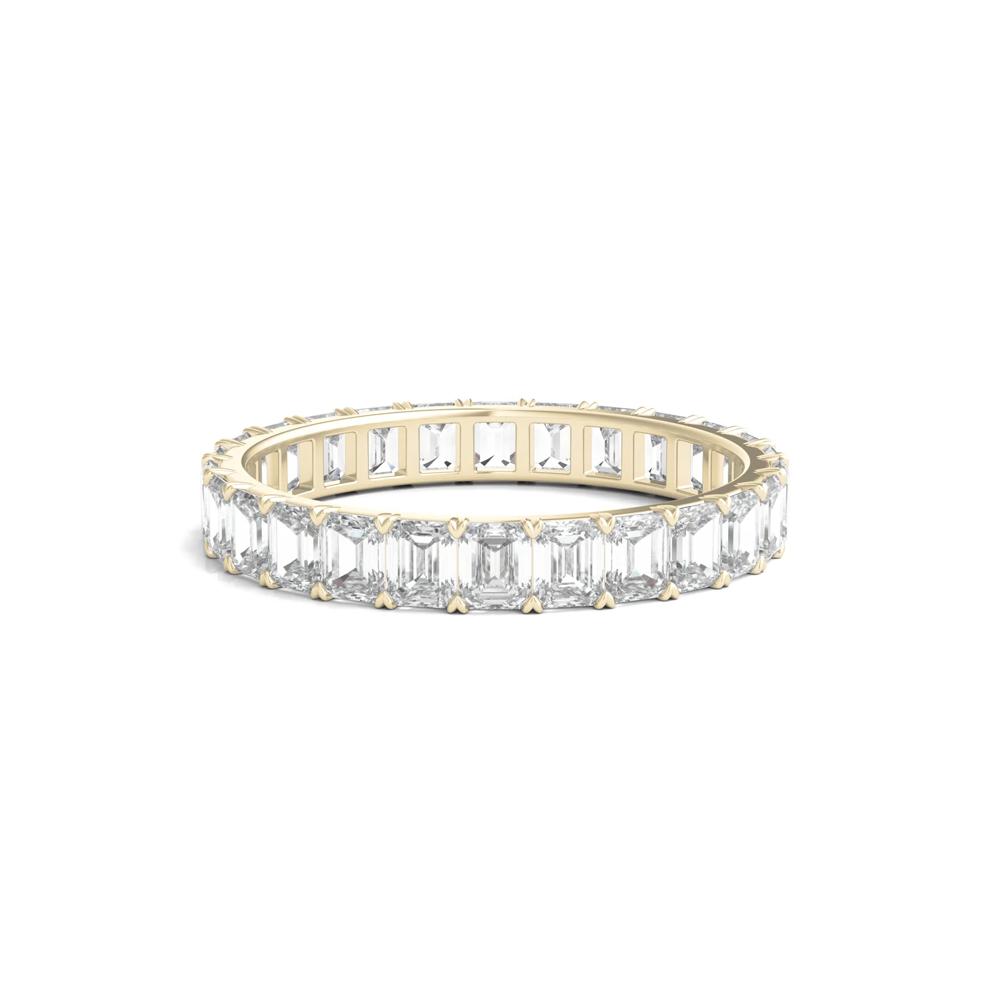 Lab Grown Emerald-Cut Diamond Eternity Band in 14K Yellow Gold (2 ct. tw.)  – Image 1 of 3