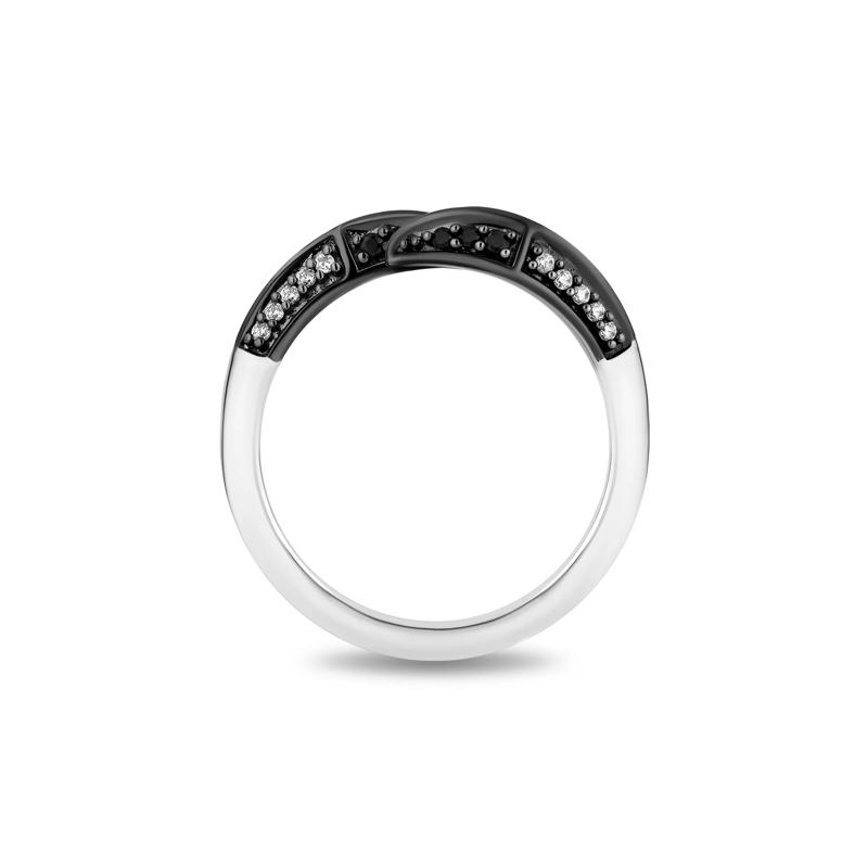 Maleficent Black Diamond &amp; Diamond Ring in Sterling Silver &#40;1/5 ct. tw.&#41; – Image 2 of 4