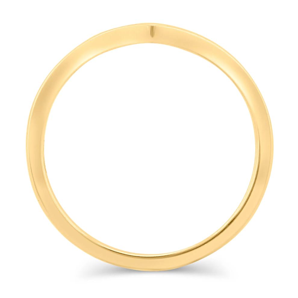 Chevron Band in 14K Yellow Gold – Image 2 of 3