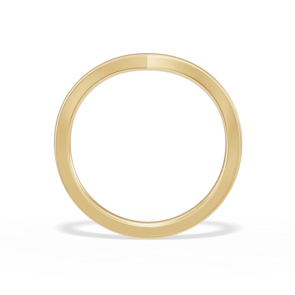 Chevron Band in 14K Yellow Gold – Image 2 of 4