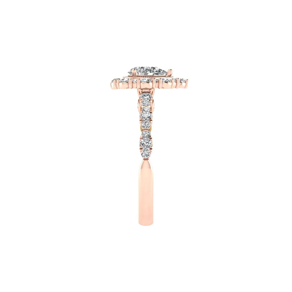 Zac Posen 1 ct. tw. Diamond Engagement Ring in 14K Rose Gold – Image 4 of 5
