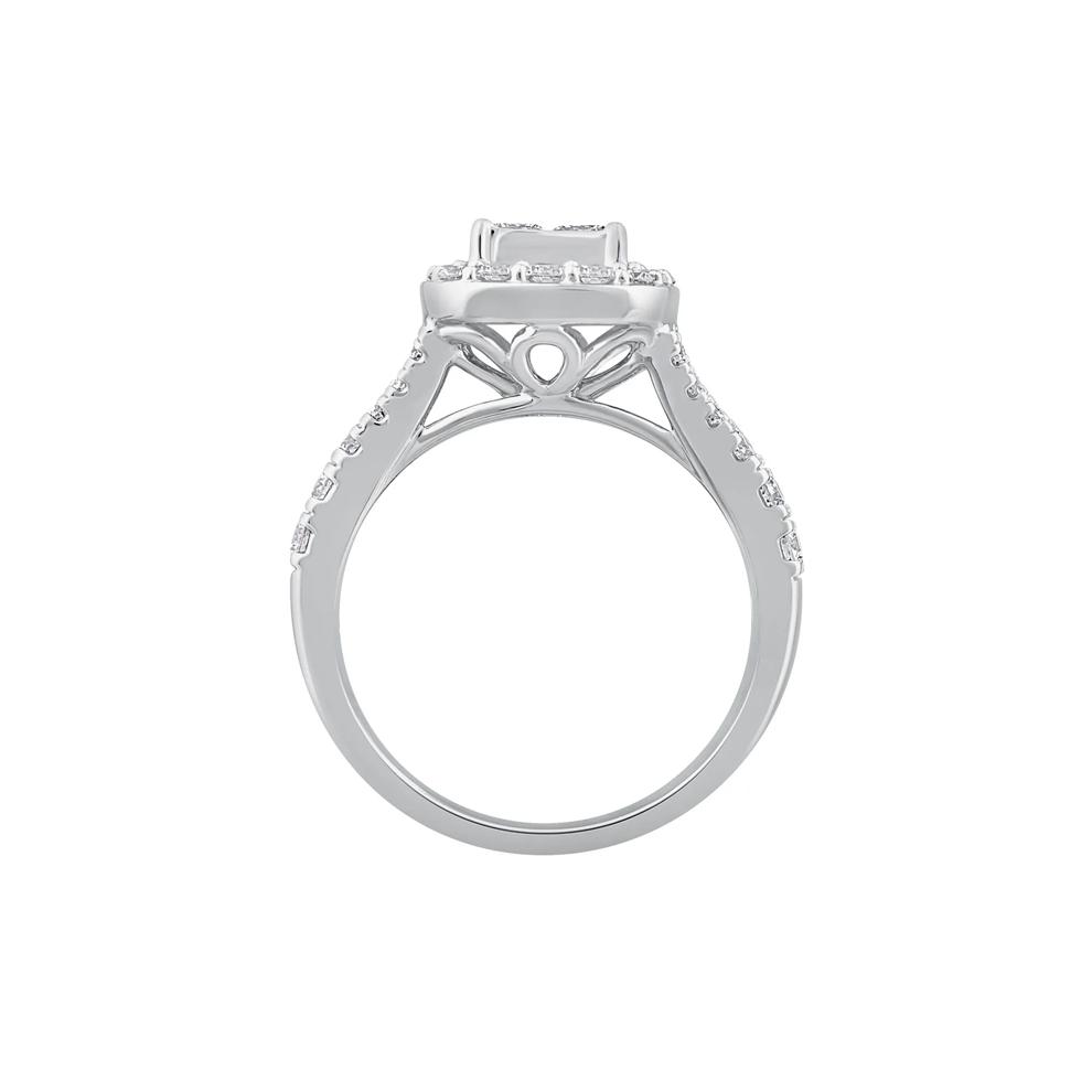 Princess-Cut Diamond Composite Engagement Ring in 10K White Gold (1 1/4 ct. tw.) – Image 2 of 3