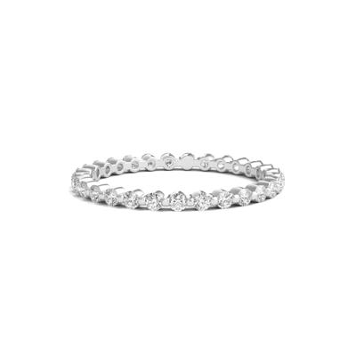 Round-Cut Diamond Shared Eternity Band in 14k White Gold (1/2 ct. tw.)