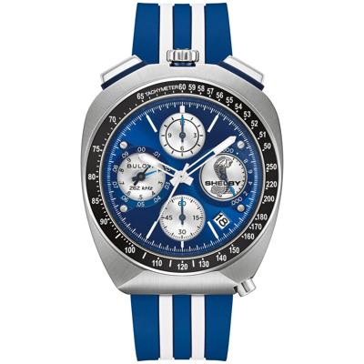 Men's Shelby Watch With a Blue Rubber Strap