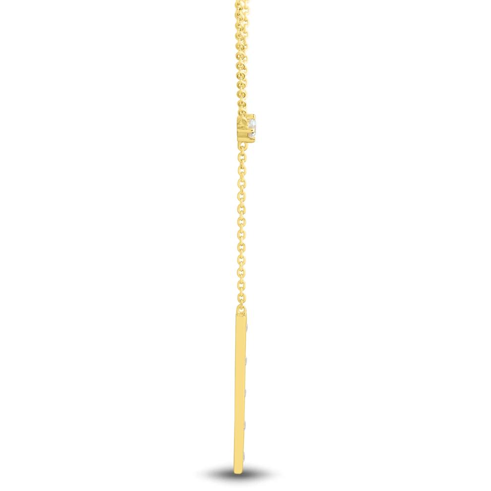 Lab Grown Diamond Vertical Bar Y Necklace in Vermeil (1/5 ct. tw.) – Image 2 of 3
