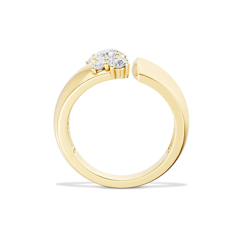 Lab Grown Diamond Open Band Ring in 14K Yellow Gold (3/4 ct. tw.) – Image 4 of 4
