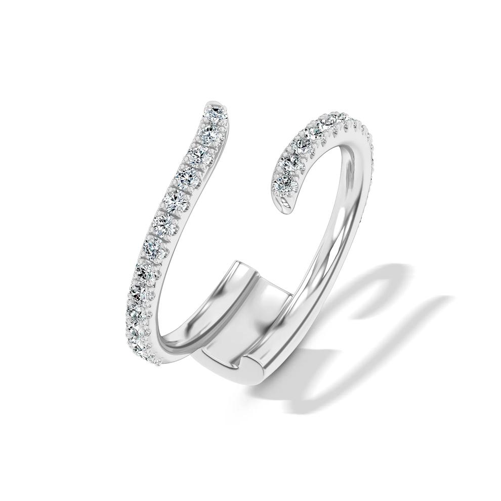 Lab Grown Diamond Bypass Insert in 14K White Gold (1/2 ct. tw.) – Image 4 of 4