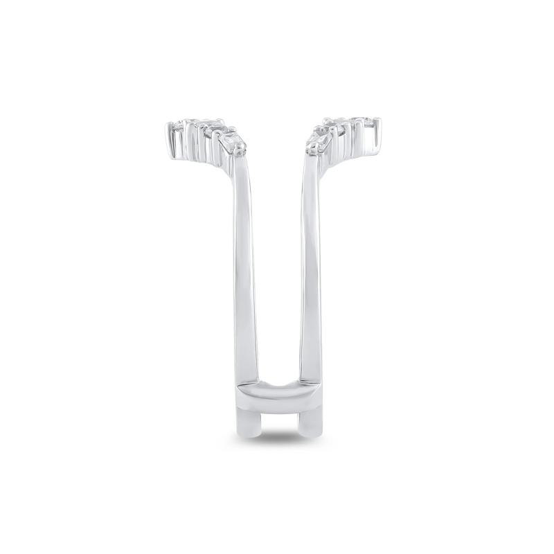 Diamond Chevron Insert Ring in 14K White Gold &#40;1/3 ct. tw.&#41; – Image 2 of 3