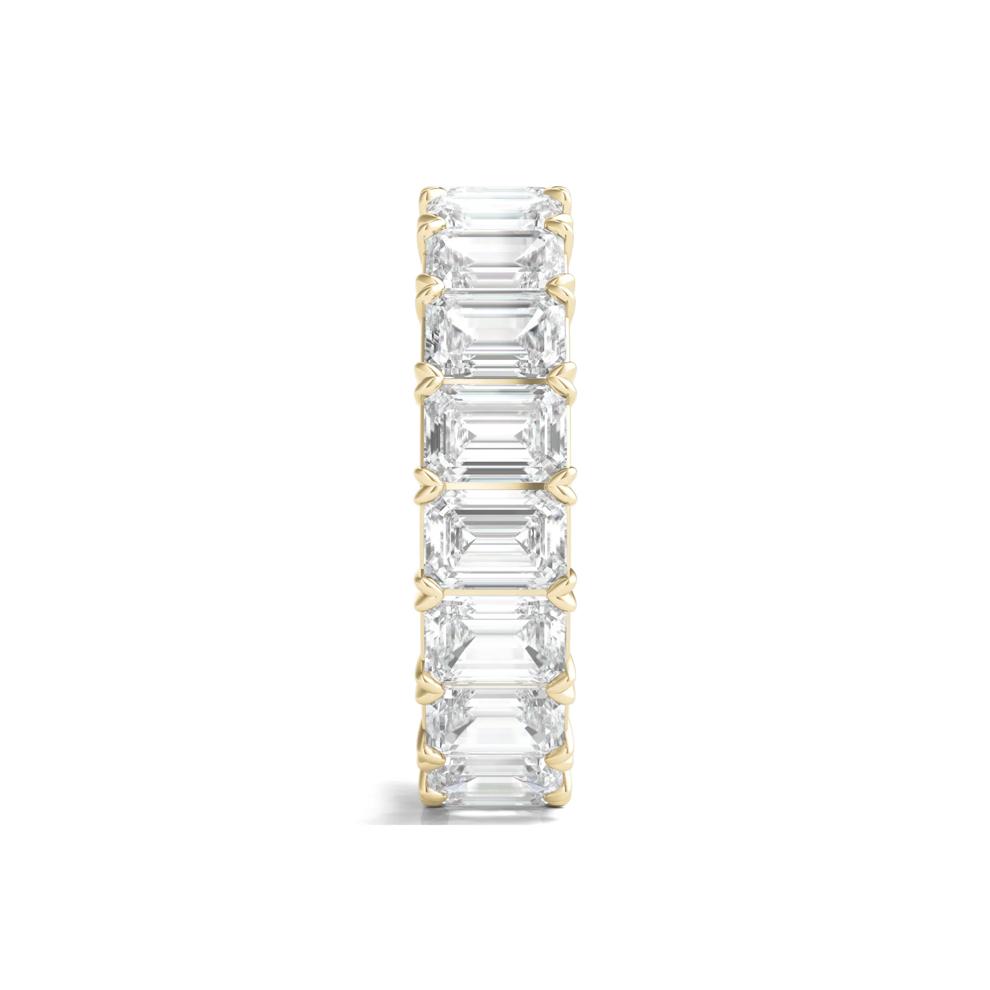 Lab Grown Emerald-Cut Diamond Eternity Band in 14K Yellow Gold (7 ct. tw.) – Image 3 of 3