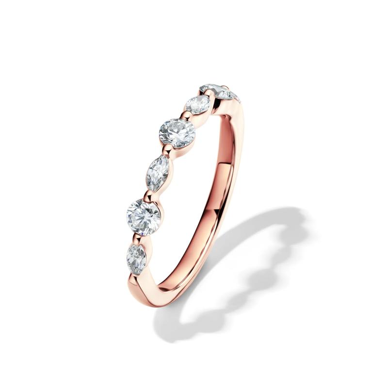 Lab Grown Diamond Wedding Band in 14K Rose Gold &#40;5/8 ct. tw.&#41;  – Image 4 of 4