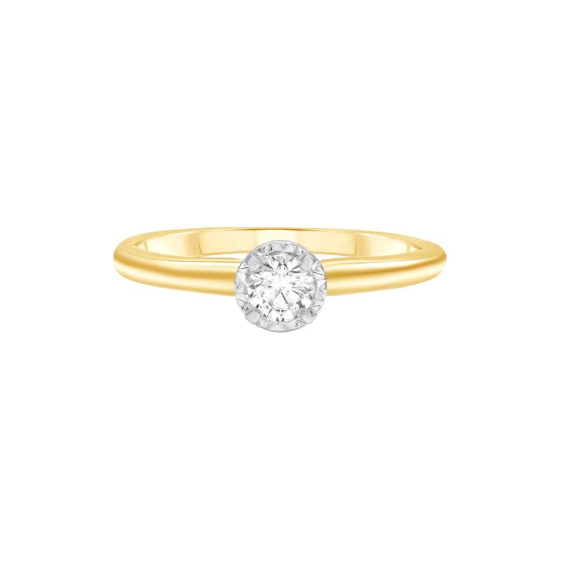 Diamond Solitaire Engagement Ring in 14K Yellow Gold &#40;1/4 ct. tw.&#41; – Image 1 of 3