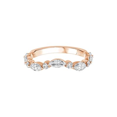 Lab Grown Diamond Contour Band in 14K Rose Gold (1 ct. tw.)