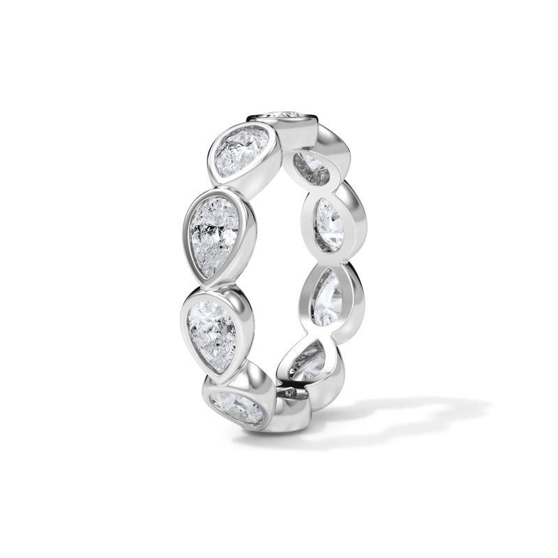 Lab Grown Diamond Bezel-Set Eternity Band in 14K White Gold &#40;2 1/4 ct. tw.&#41; – Image 3 of 4