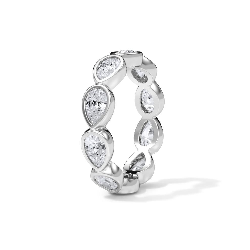 Lab Grown Diamond Bezel-Set Eternity Band in 14K White Gold (2 1/4 ct. tw.) – Image 3 of 4