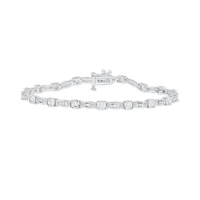 Diamond Line Bracelet in Sterling Silver (1/3 ct. tw.)