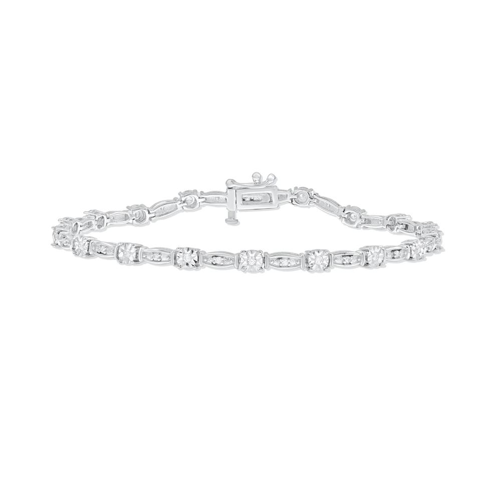 Diamond Line Bracelet in Sterling Silver (1/3 ct. tw.) – Image 1 of 2