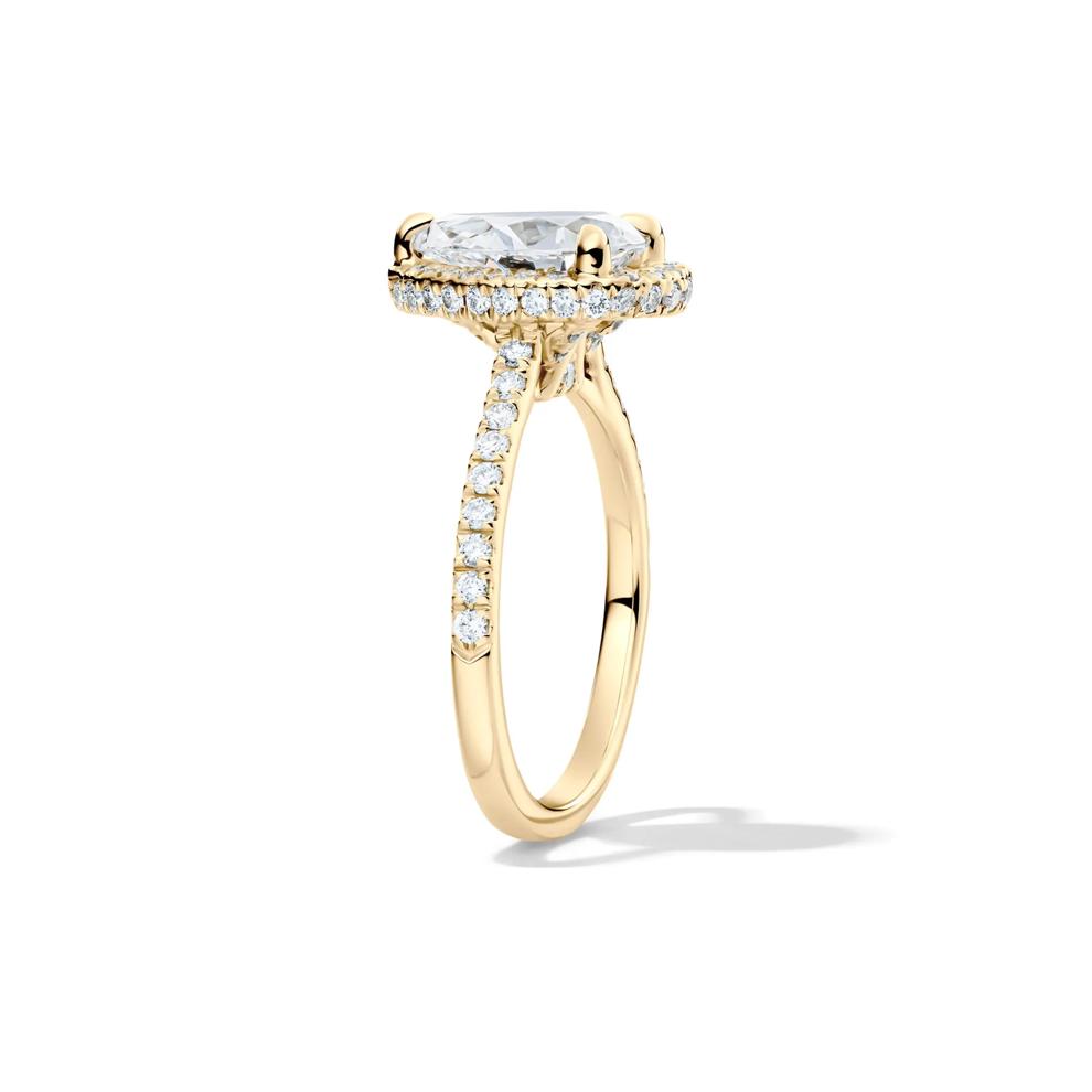 Perry Lab Grown Diamond Pear-shaped Engagement Ring in 14K Yellow Gold (2 5/8 ct. tw.) – Image 3 of 4
