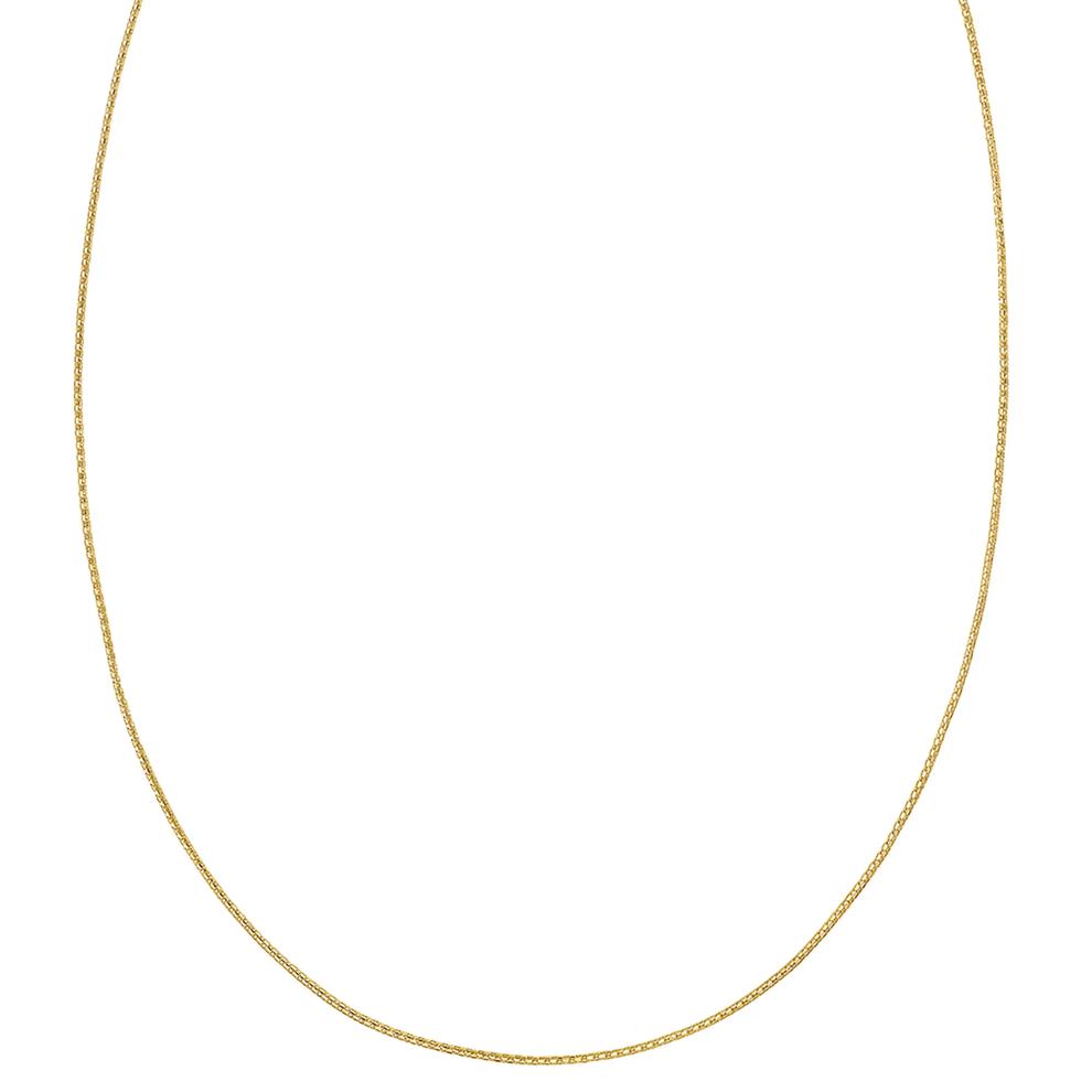 Adjustable Popcorn Chain in 14K Yellow Gold, 1.15mm, 22" – Image 1 of 3
