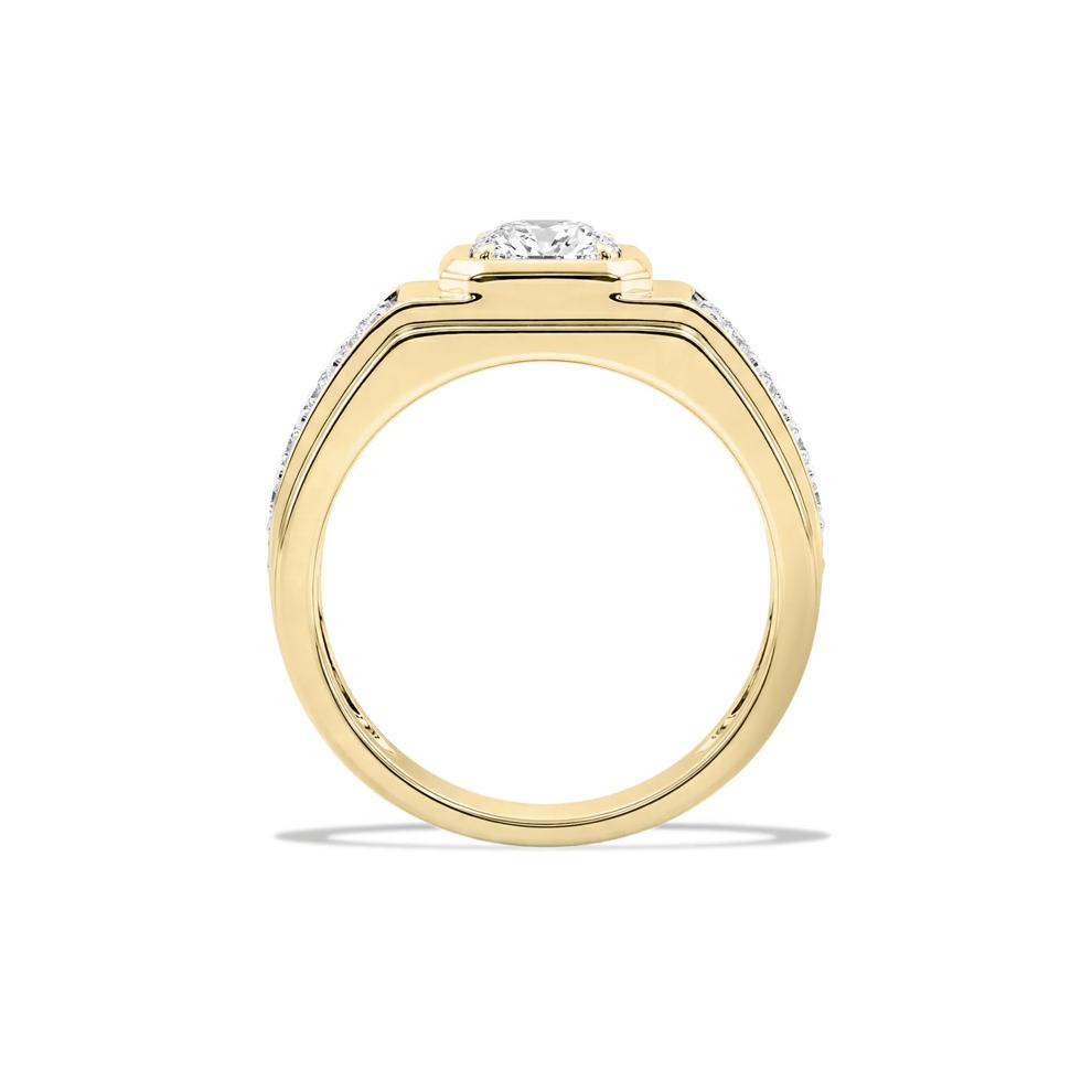 Men's Lab Grown Diamond Ring in 10K Yellow Gold (2 ct. tw.) – Image 2 of 4
