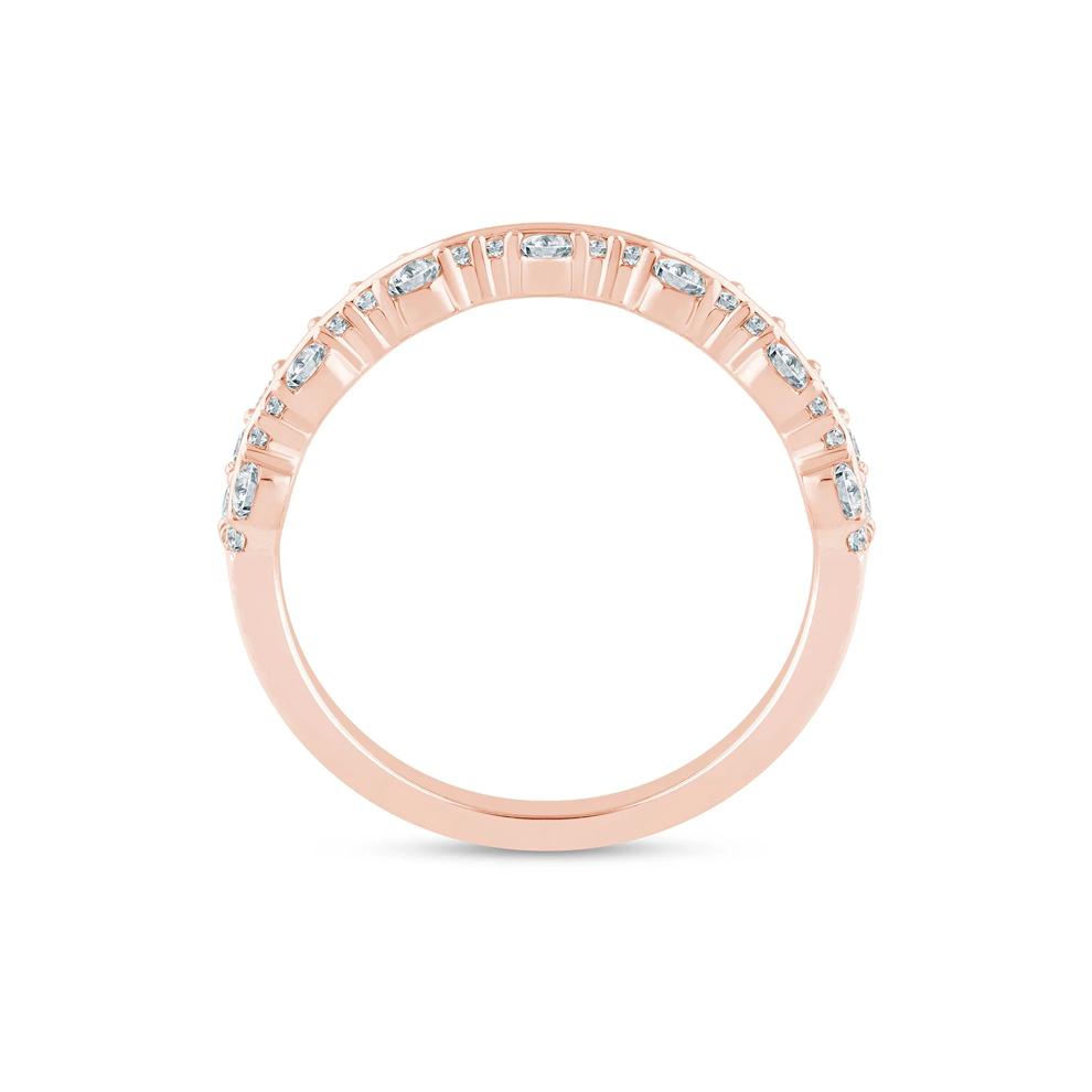 Lab Grown Diamond Multi-Row Anniversary Band in 14K Rose Gold (5/8 ct. tw.) – Image 2 of 3