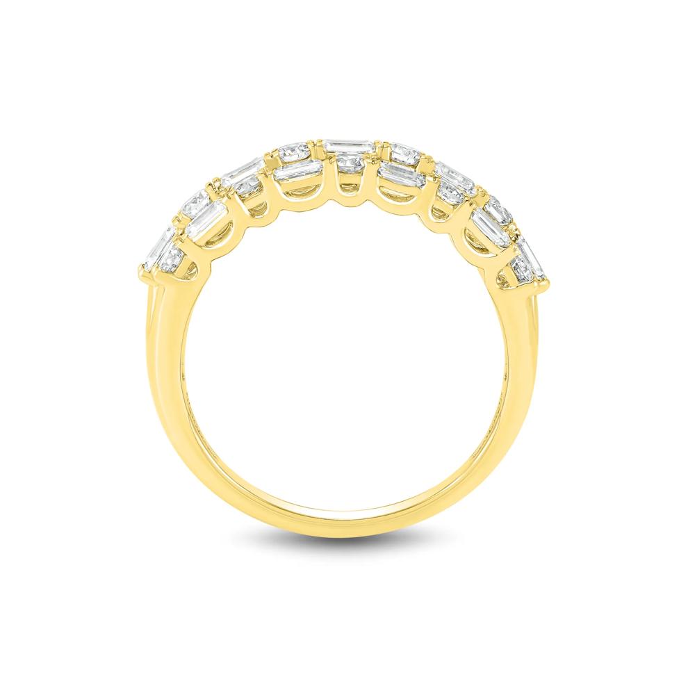 Limited Edition Lab Grown Diamond Three-Row Band in 14K Yellow Gold (2 ct. tw.) – Image 2 of 3