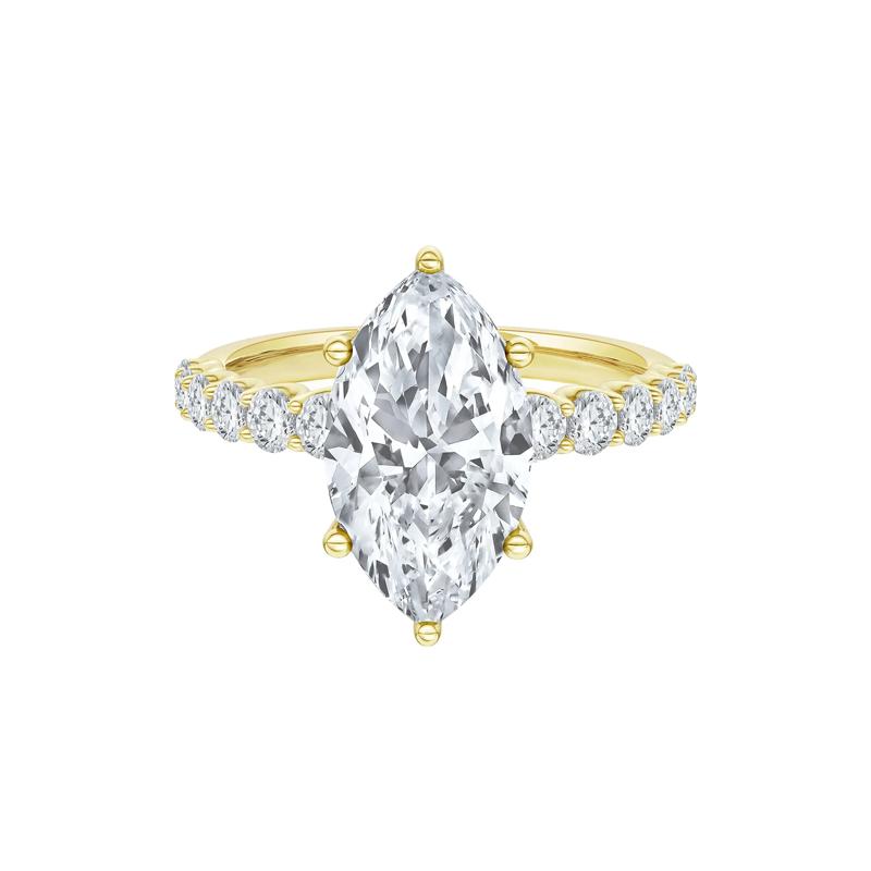 Lab Grown Diamond Engagement Ring in 14K Yellow Gold &#40;3 5/8 ct. tw.&#41; – Image 1 of 3