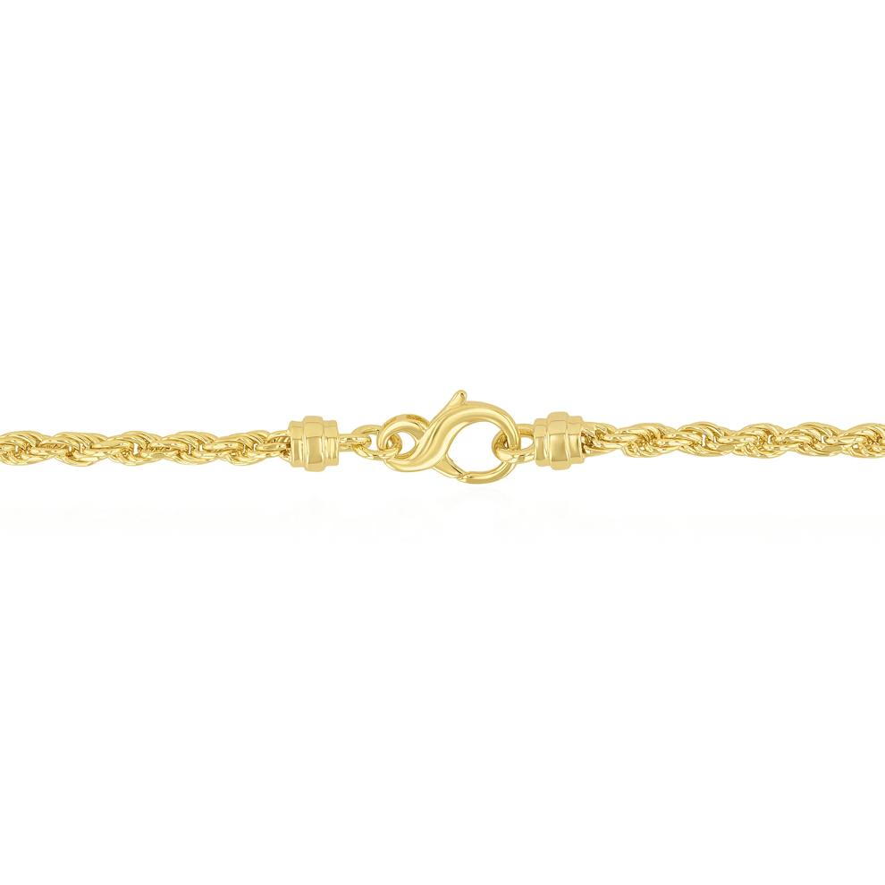 Men's Rope Chain in Vermeil, 3.5MM, 20" – Image 3 of 6
