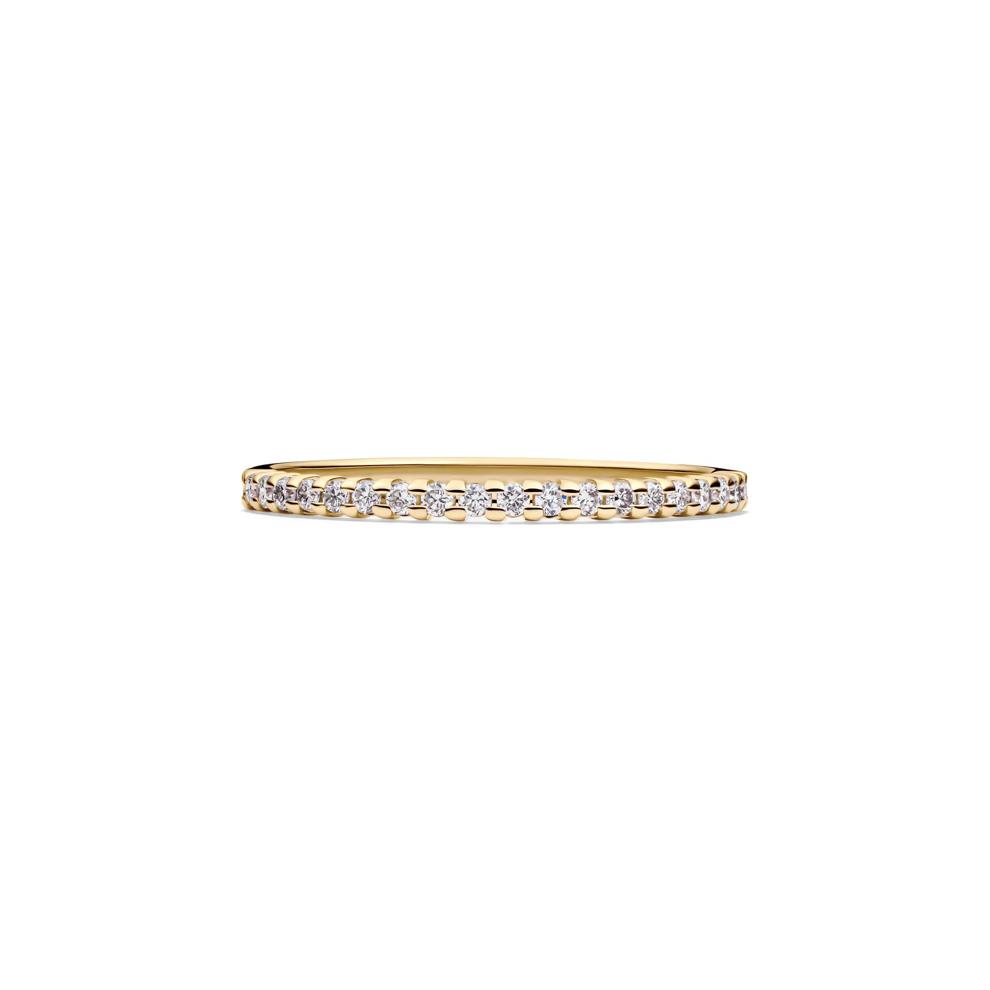 Lab Grown Diamond Anniversary Band in 10k Yellow Gold (1/7 ct. tw.)  – Image 1 of 4