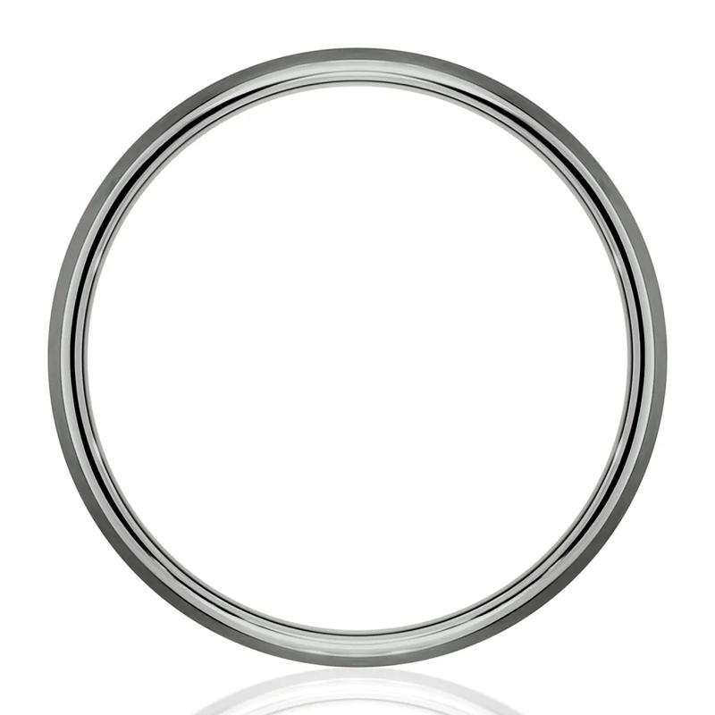 Men&#39;s Satin Finish Band in Tantalum, 6MM – Image 2 of 3