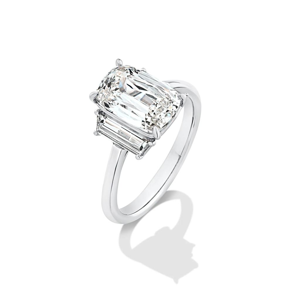 Lab Grown Diamond Special-Cut Cushion Center Engagement Ring in 14K White Gold (3 5/8 ct. tw.) – Image 4 of 4