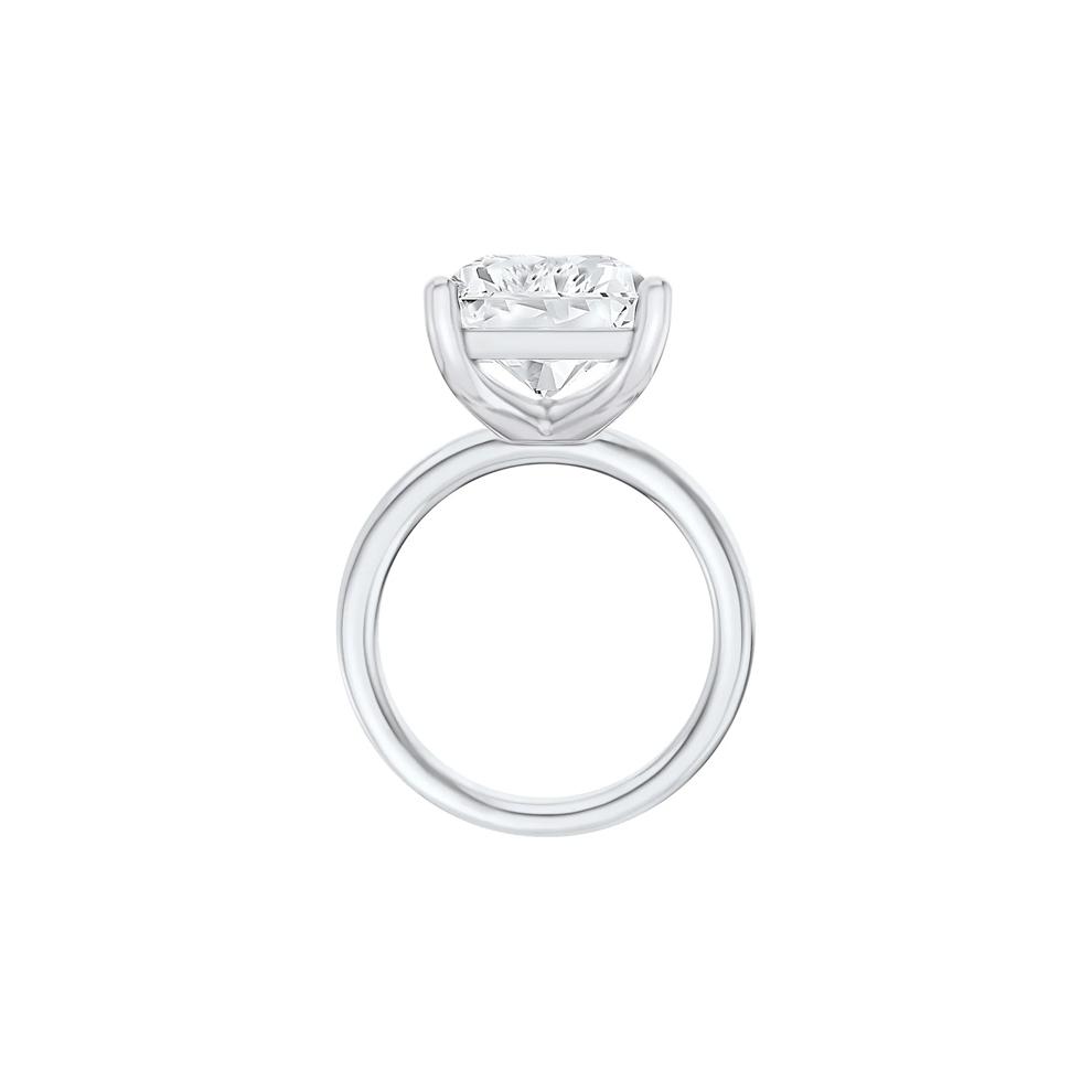 Lab Grown Diamond Radiant-Cut Solitaire Ring in Platinum (10 ct.) – Image 2 of 4