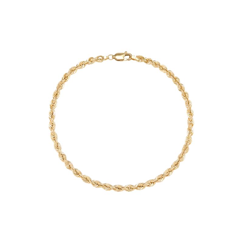 Hollow Rope Chain and Bracelet Box Set in 10K Yellow Gold – Image 5 of 5