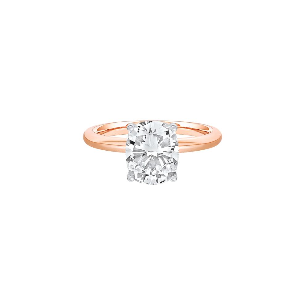 Lab Grown Diamond Elongated Cushion-Cut Engagement Ring in 14K Rose and White Gold (2 ct. tw.) – Image 1 of 4