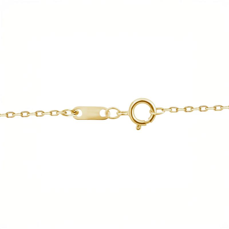 Cushion Cabochon Opal and Diamond Pendant in 10K Yellow Gold &#40;1/10 ct. tw.&#41; – Image 3 of 4