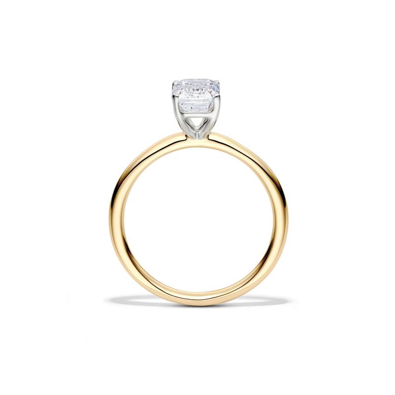 Lab Grown Diamond Emerald-Cut Solitaire Ring in 14K Yellow Gold (1 1/2 ct.) – Image 2 of 4