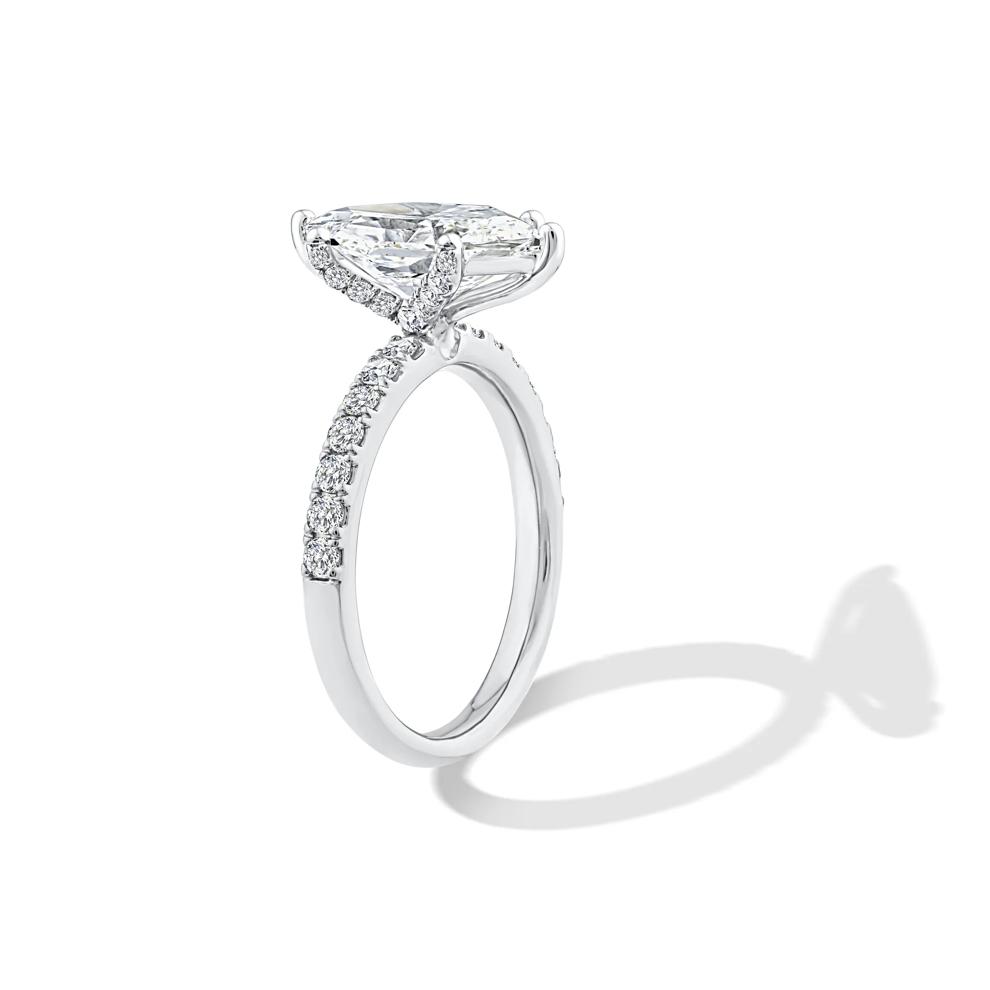 Lab Grown Diamond Dutch Marquise Engagement Ring in 14K White Gold (3 1/2 ct. tw.) – Image 3 of 4