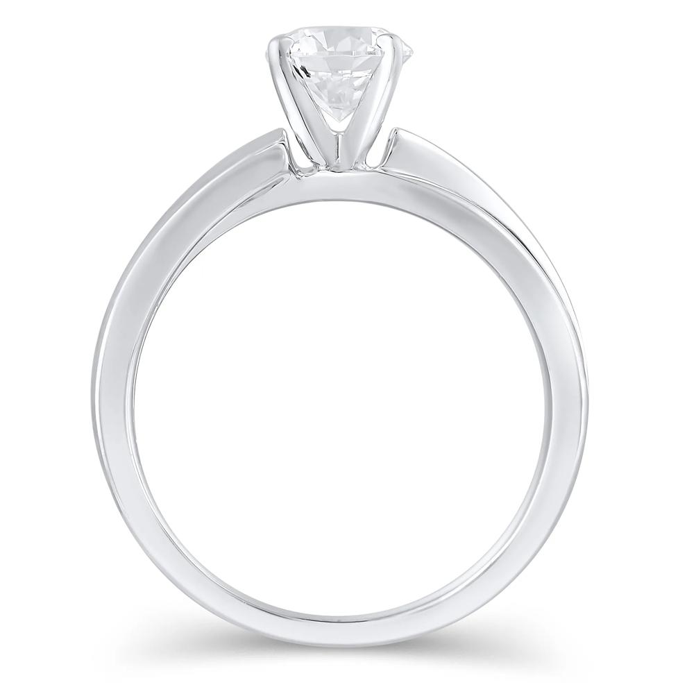 Open Crossover Semi-Mount Engagement Ring in 14K Gold (Setting Only) – Image 3 of 6