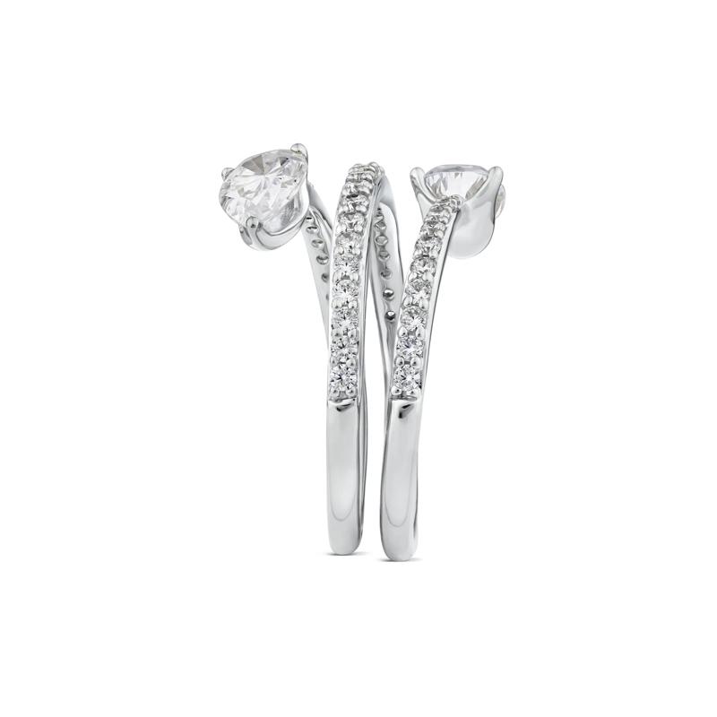 Lab Grown Diamond Wrap Ring in 10K White Gold &#40;1 1/2 ct. tw.&#41; – Image 3 of 3