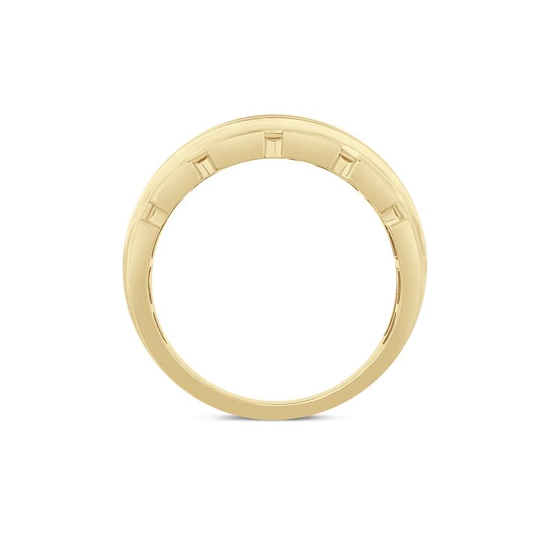 Men&rsquo;s Lab Grown Diamond Band in 10K Yellow Gold &#40;1 &frac12; ct. tw.&#41; – Image 2 of 3