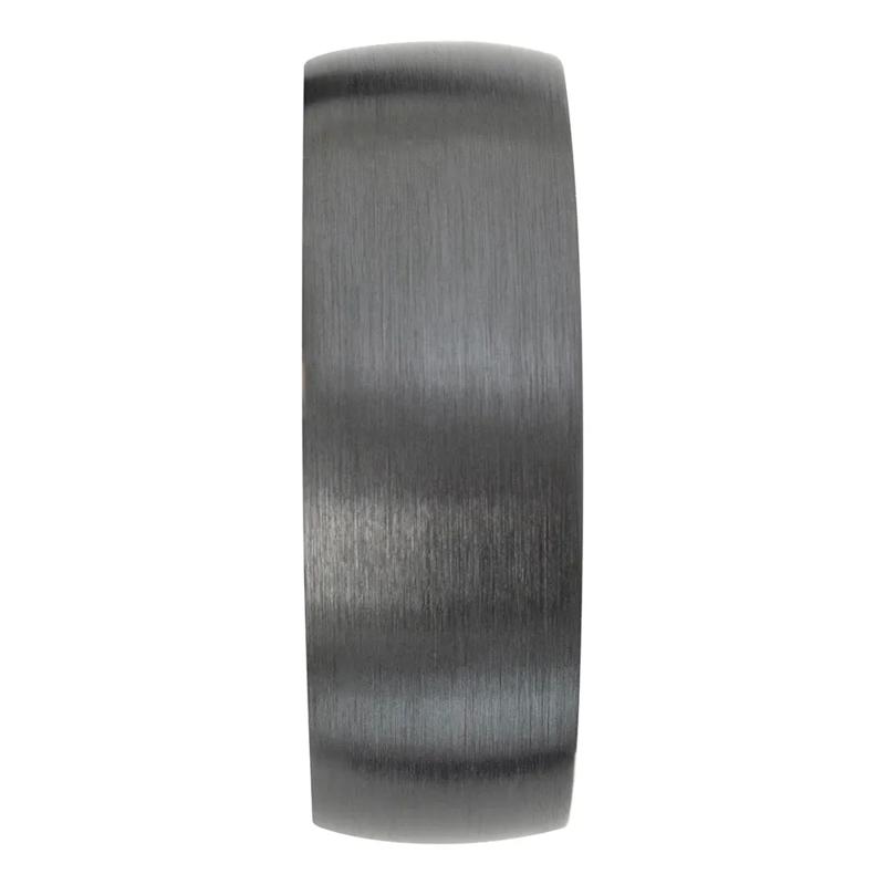 Men&rsquo;s Wedding Band with 14K Rose Gold in Black Zirconium, 8mm – Image 3 of 4