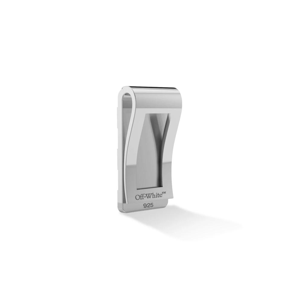 Men's Striped Design Money Clip in Sterling Silver – Image 2 of 2