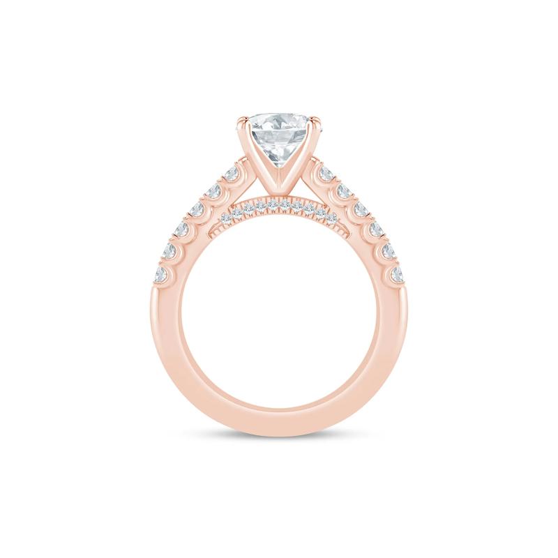 Lab Grown Diamond Semi-Mount Ring in 14K Rose Gold &#40;1/2 ct. tw.&#41; – Image 3 of 6